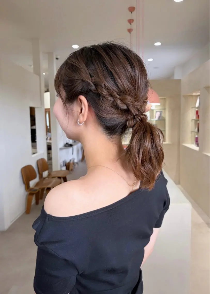 ヘアアレンジ ヘアセット はやし ちののヘアスタイル