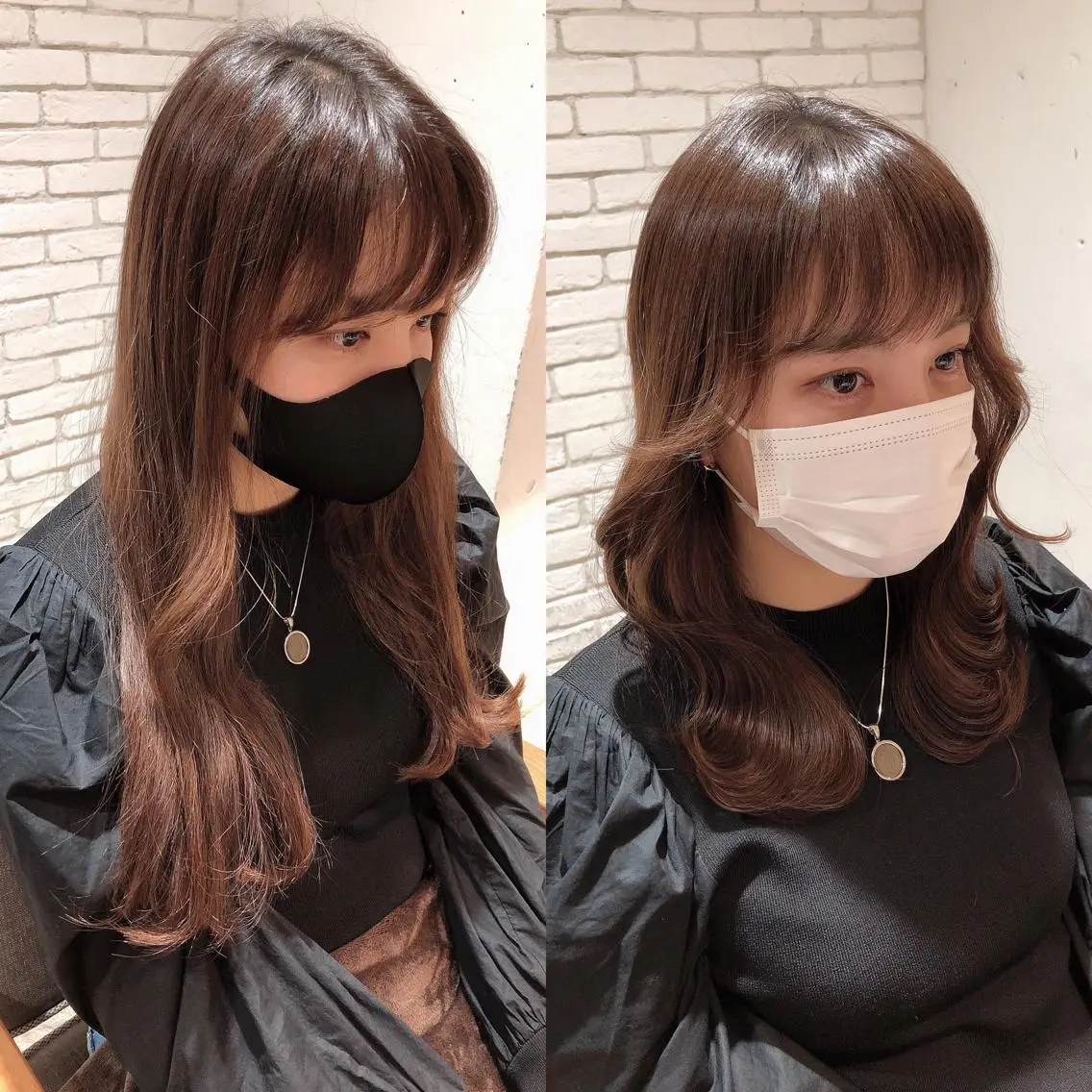 セミロング ヨシンモリ 韓国風ヘア レイヤーカット レイヤーカット 小山 悠のヘアスタイル