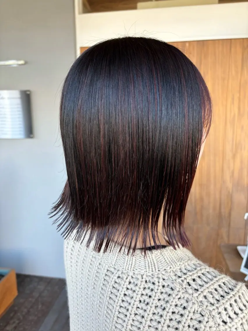 ミディアム カラー ブリーチ ケアブリーチ イヤリングカラー インナーカラー ブリーチなしカラー カット ヘアカラー トリートメント MIKU ／fulamのヘアスタイル
