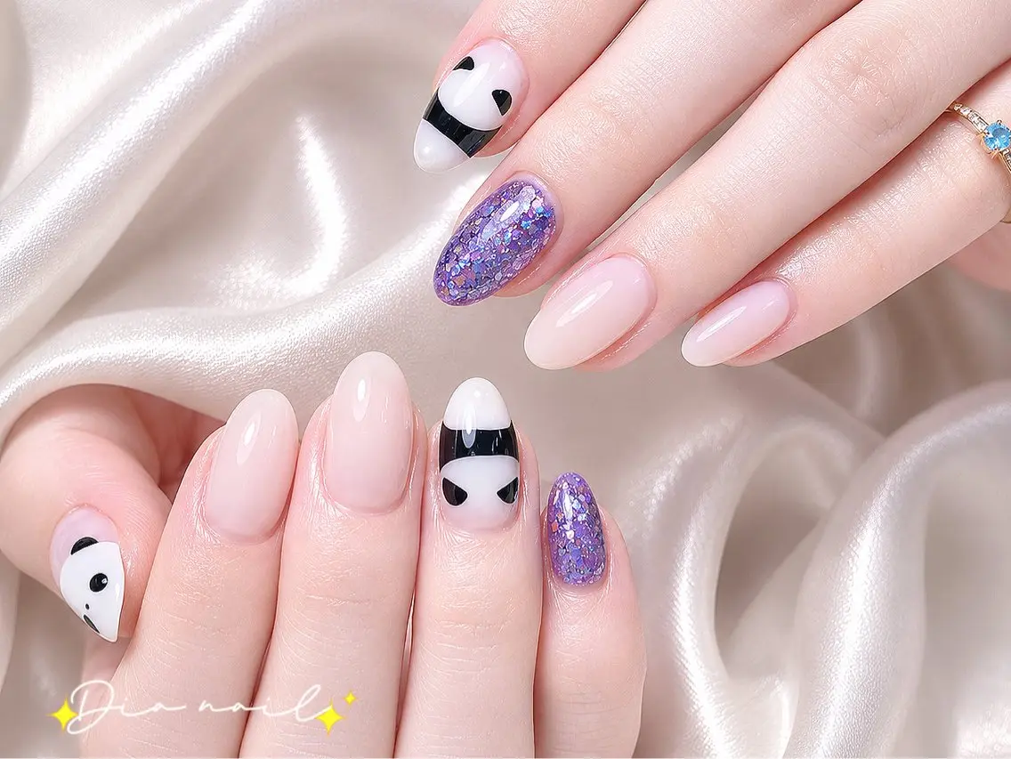 ネイル フットネイル 韓国ネイル レース マグネットネイル ニュアンスネイル ハンドネイル Dia nail サロンのネイルデザイン