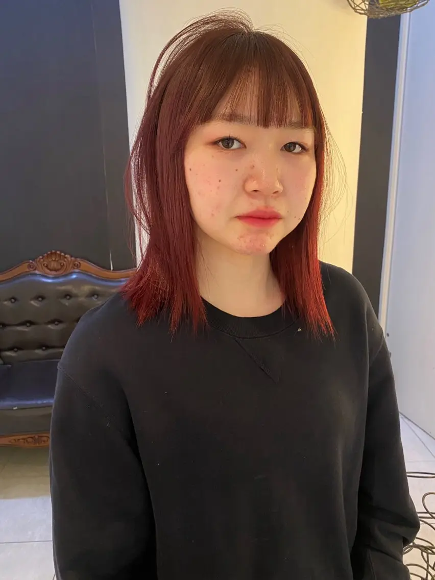 ミディアム カラー カット ヘアカラー トリートメント mai / linoah˚✧のヘアスタイル
