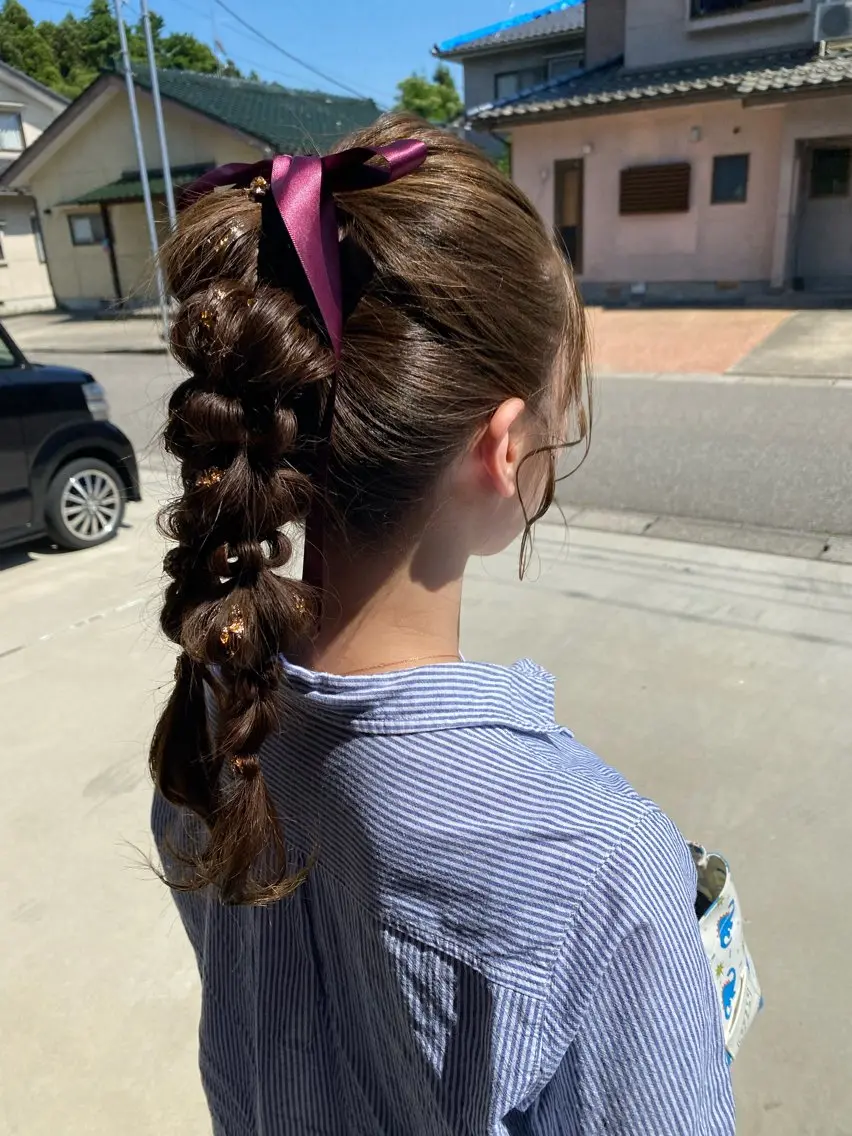 ヘアアレンジ ヘアセット はまだ めいのマツエク・マツパデザイン