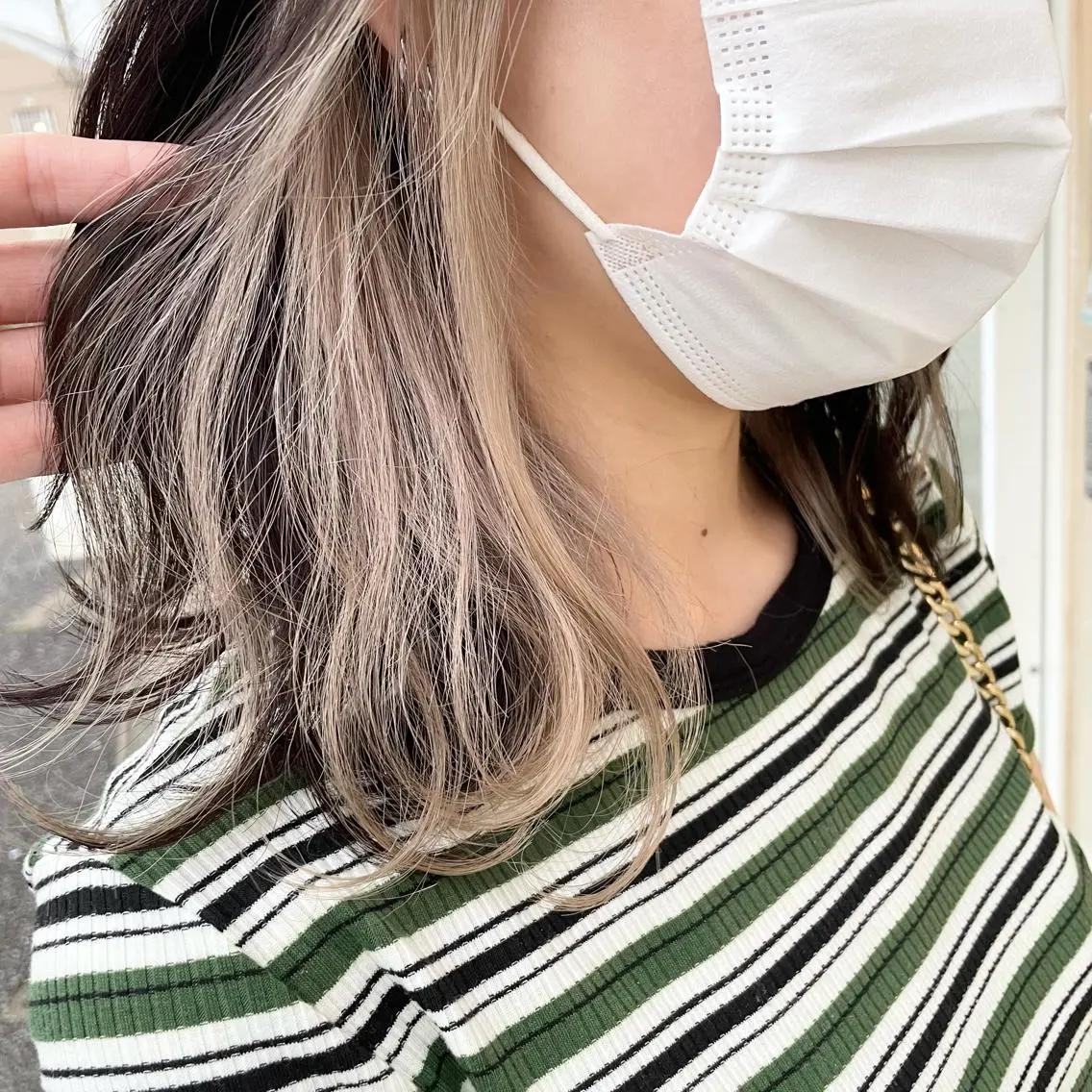 ミディアム カラー 朝生 海都のヘアスタイル