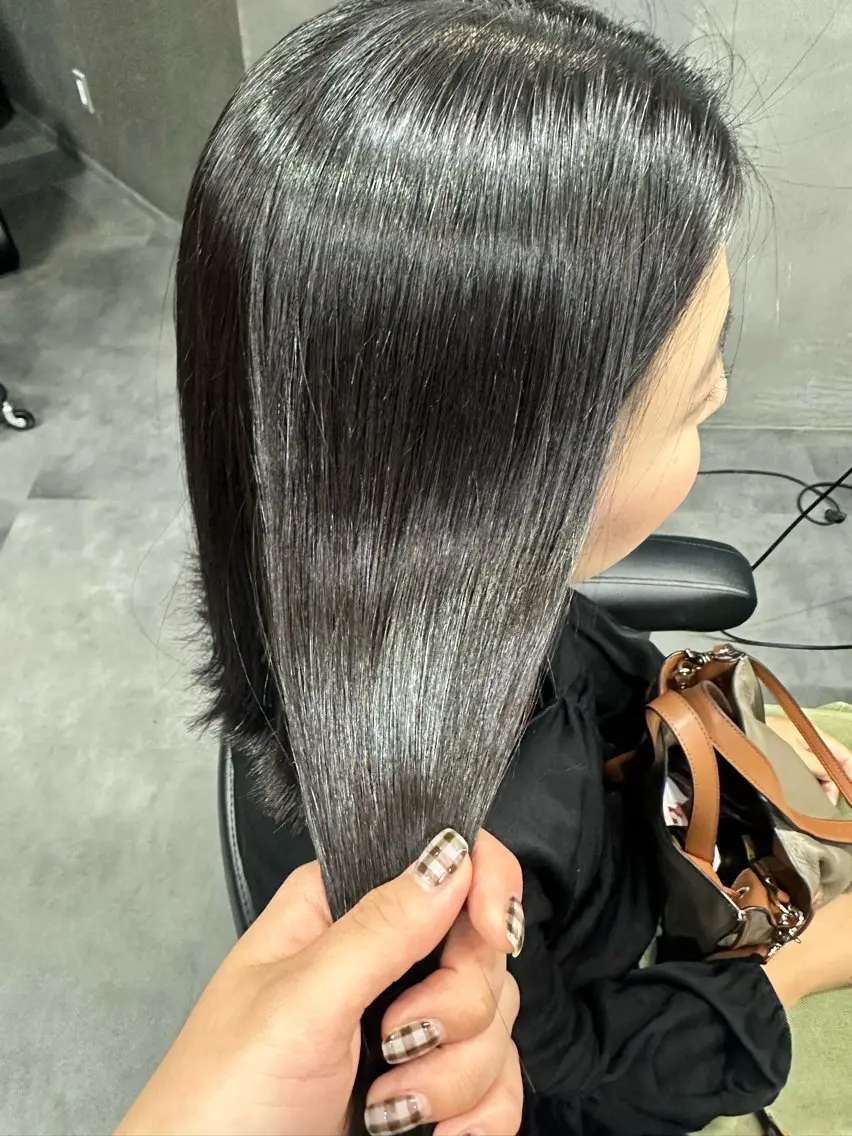 ミディアム パーマ maco /カラー・縮毛矯正のヘアスタイル