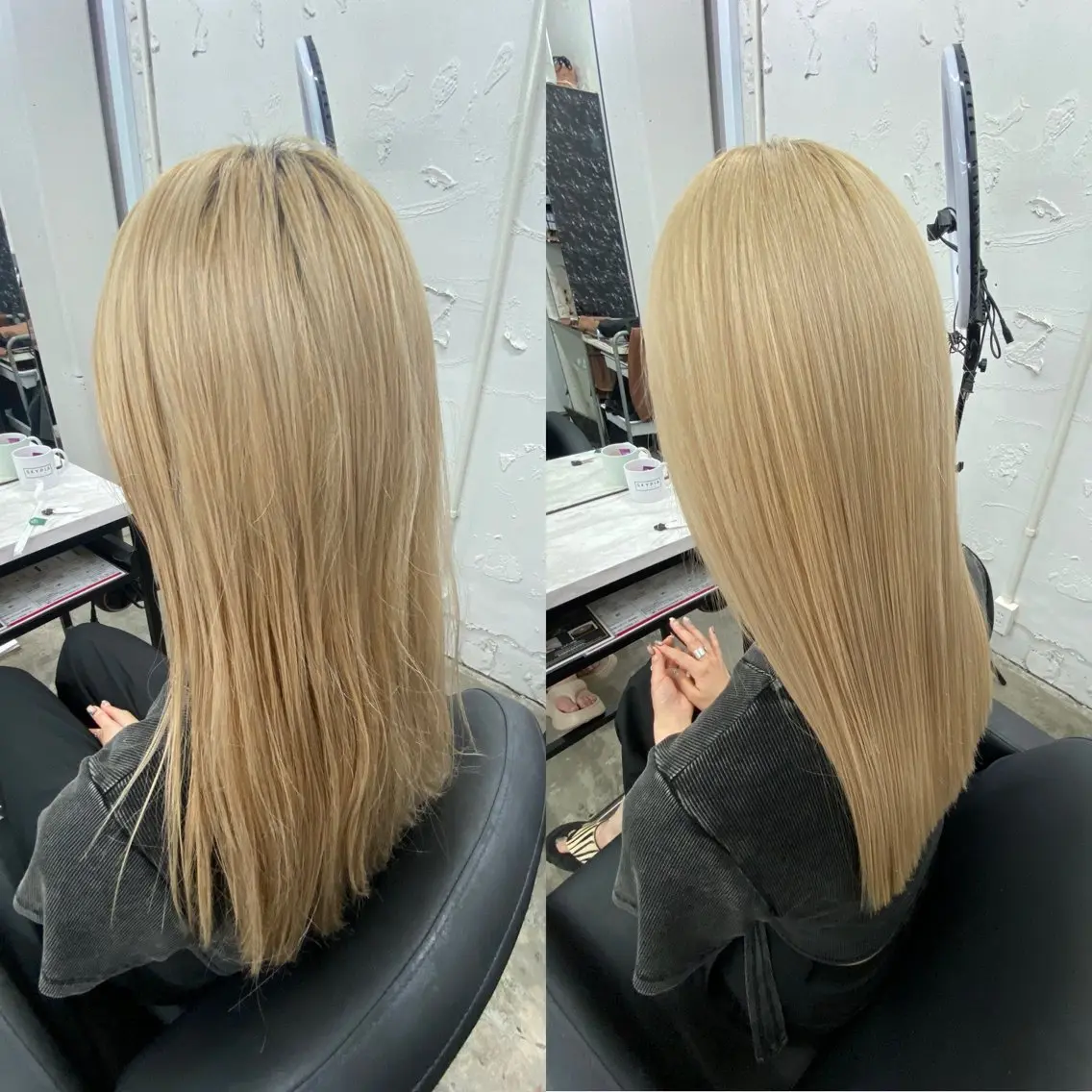 セミロング 髪質改善 トリートメント 艶ハイトーン特化 tatsuのヘアスタイル