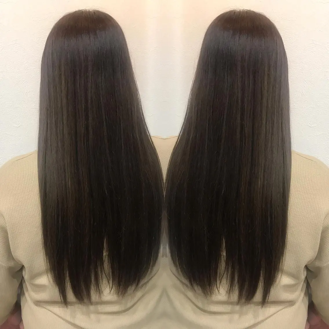 ロング カラー フォギーグレージュ グレージュ ヘアカラー 柴田 祐輔のヘアスタイル