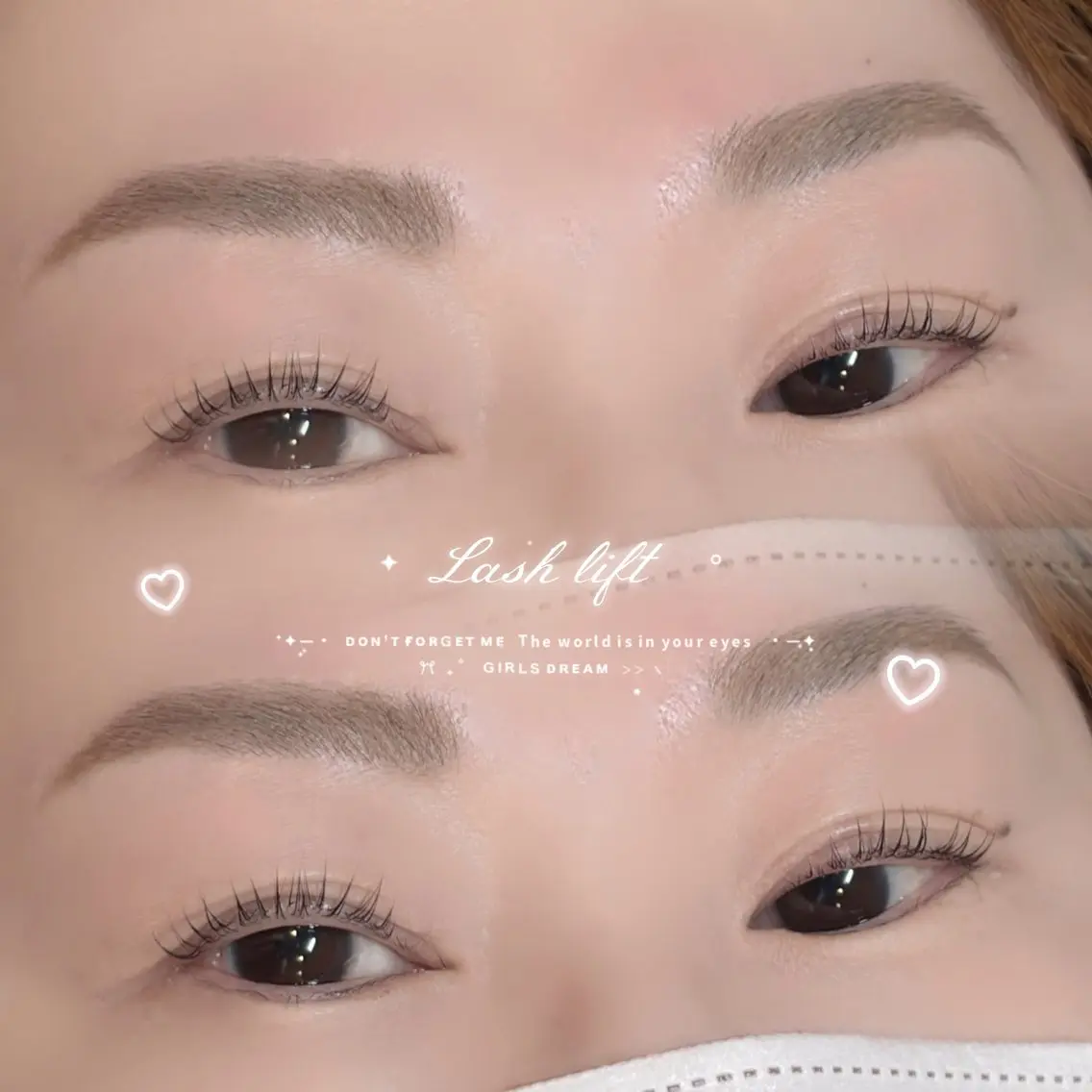 🌷上まつ毛パーマ×眉毛ワックス🌷高保湿トリートメント＆コーティング＆眉メイク込♡の写真