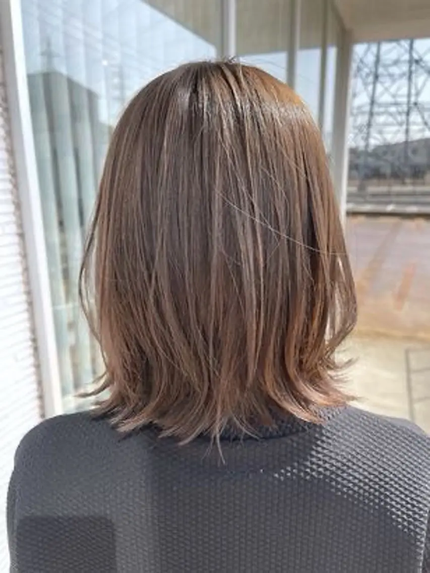 ミディアム 【無料】カット いながわ　ゆあのヘアスタイル