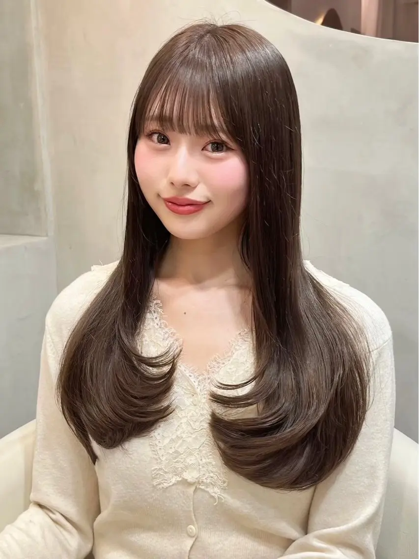 ロング ヘアアレンジ 縮毛矯正 カット 縮毛矯正 トリートメント ヘアセット 大宮縮毛矯正🩵 レイヤー 佐藤和のヘアスタイル