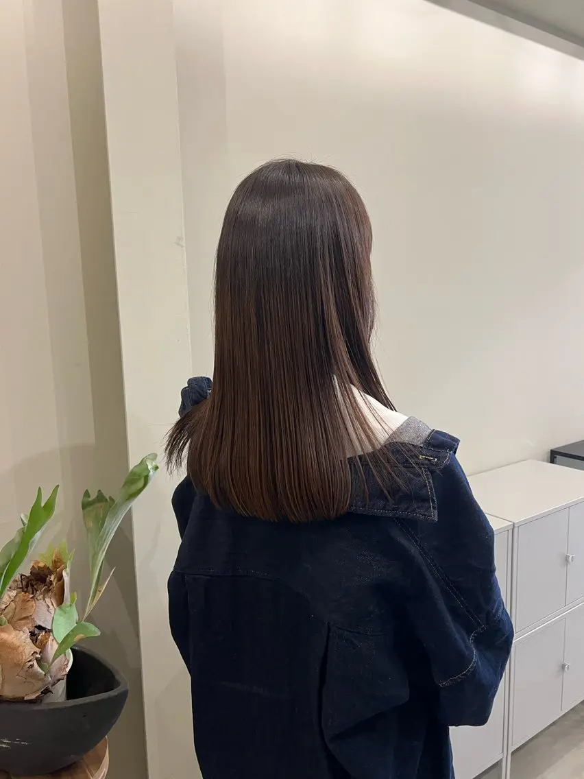 ロング rin/薬院 /ボブ艶カラーのヘアスタイル