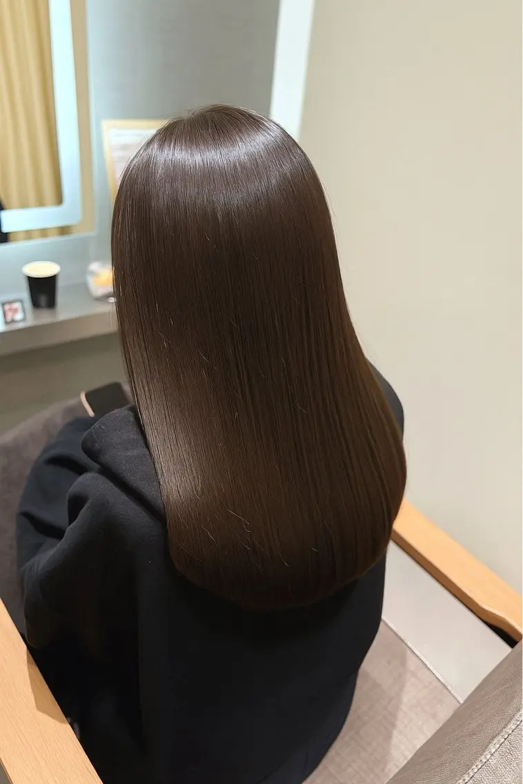 ロング カラー カット 縮毛矯正 トリートメント 🇰🇷ツヤ髪 💐Seinaのヘアスタイル