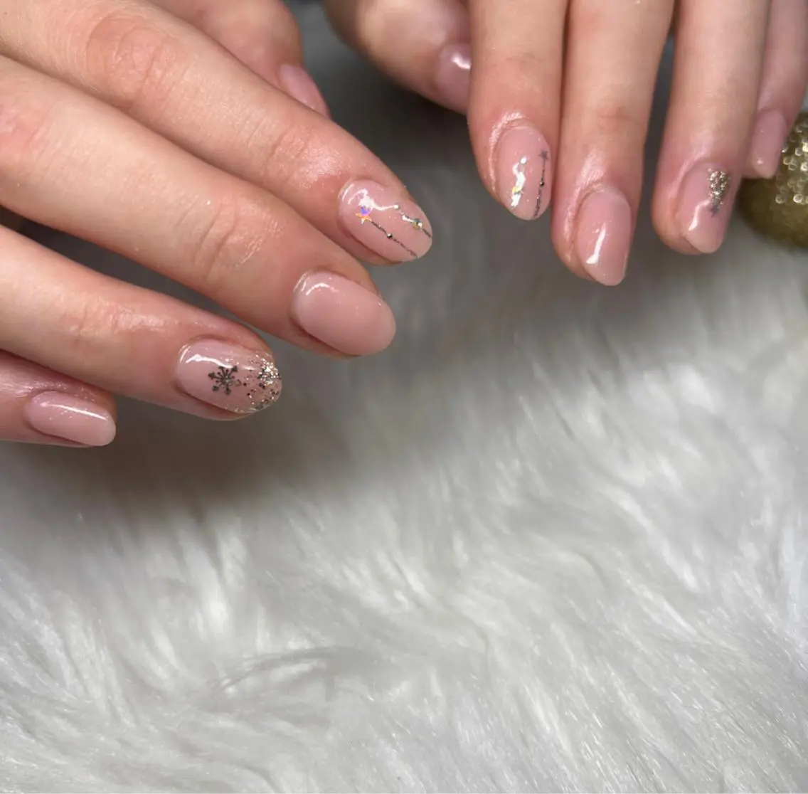 ネイル チークネイル ジェルネイル 韓国ネイル 持ち込み パラジェル LeaLea nails.のネイルデザイン