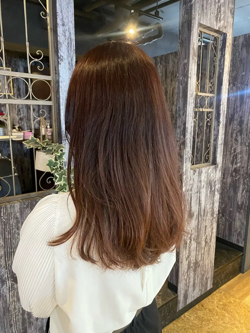 ロング ヘアカラー トリートメント 🍒Inagaki ヘッドスパ🫧のヘアスタイル