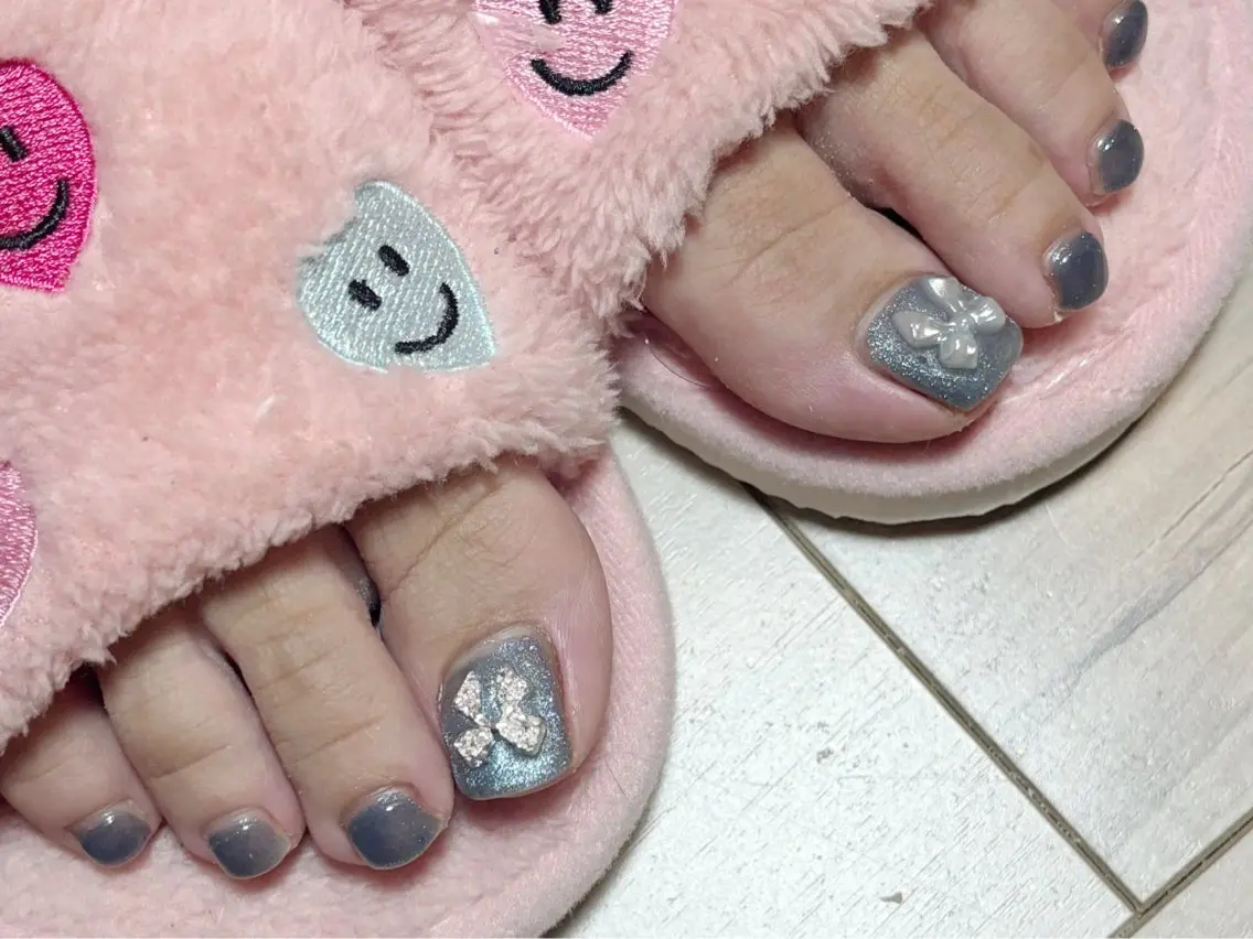 《オフ有り》Footちゅるんちゅるんワンカラー/グラデーションの写真