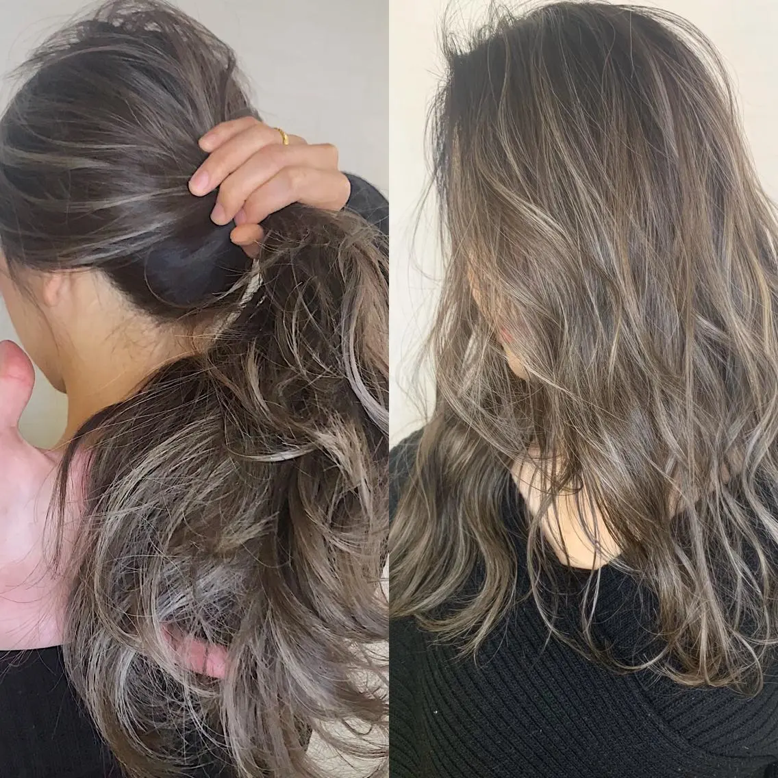 セミロング カラー ヘアアレンジ ヘアカラー トリートメント 縮毛矯正 髪質改善寺坂雄飛💐のヘアスタイル