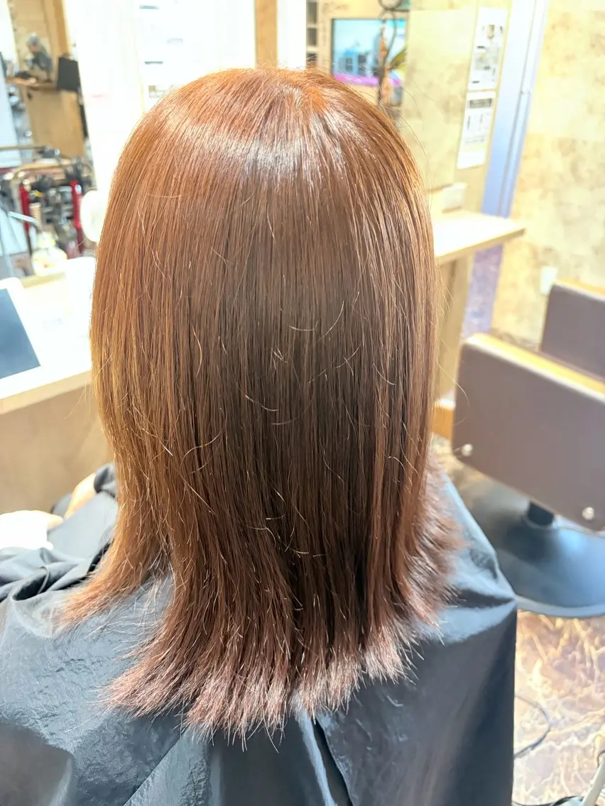 セミロング カラー ブラウンカラー ヘアカラー 練習モデル募集中/ 戸部ありすのヘアスタイル
