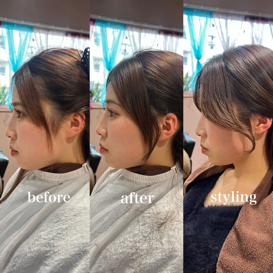 セミロング アッシュ 韓国風カラー ボブ 髪質改善 韓国風ヘア 🌿寄り添い型美容師 🌿yuiのヘアスタイル