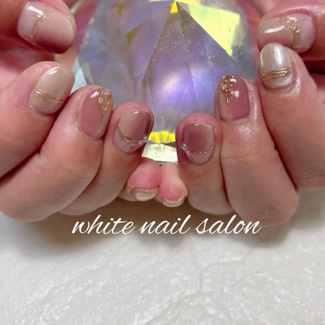 ネイル フットネイル ハンドネイル white nail salonのネイルデザイン