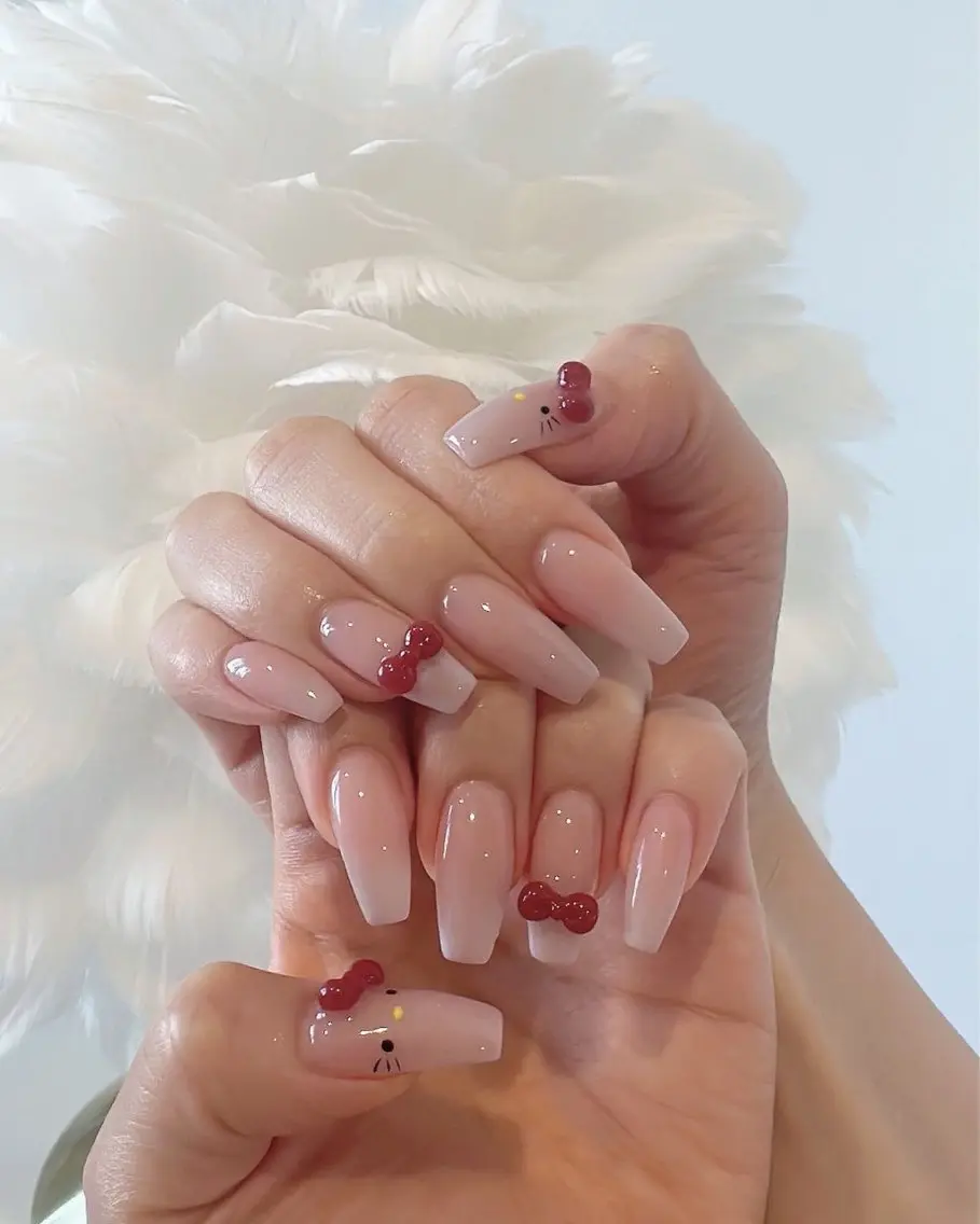 ネイル キラキラネイル 韓国ネイル シンプルネイル ワンホンネイル ハンドネイル MEI Nailのネイルデザイン