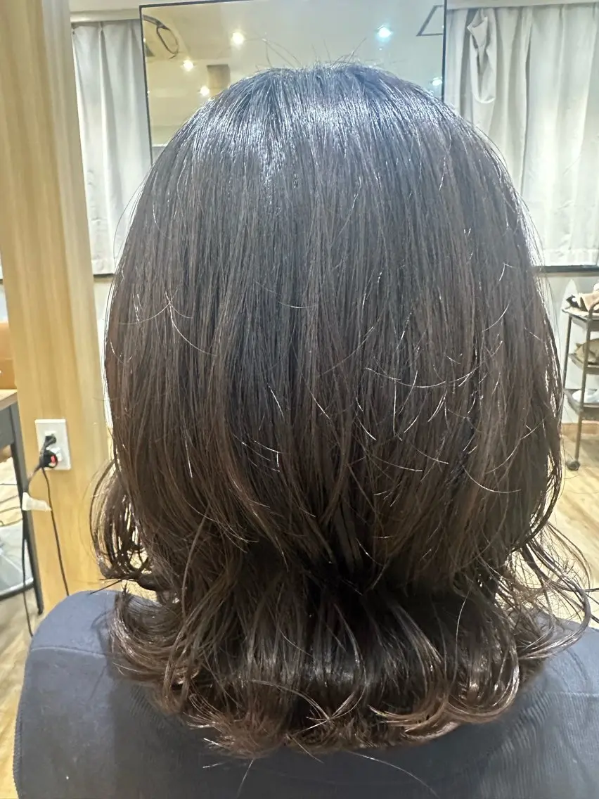 ミディアム パーマ カット パーマ トリートメント ✨✂️Nori ✂️✨のヘアスタイル