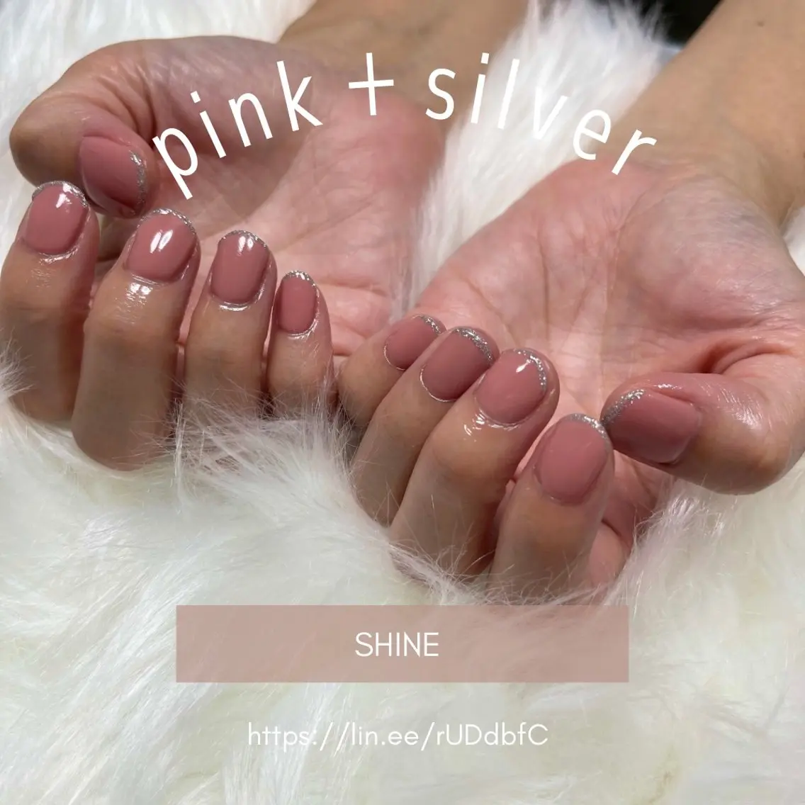 ネイル ゴールド ラメ(グリッター) ワンカラーネイル シルバー SHINE nail salonのネイルデザイン