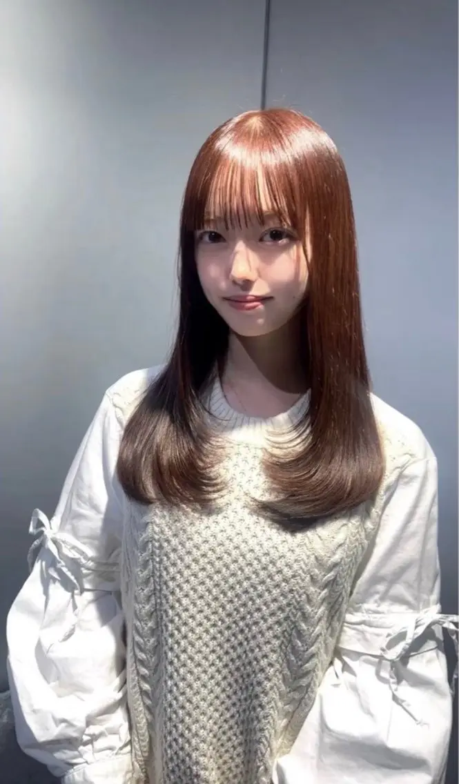 ロング ヘアカラー トリートメント 透明感×エクステ× 前髪,顔周り そうまのヘアスタイル