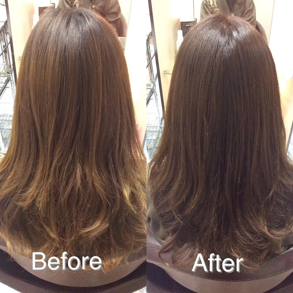 ロング カラー ブラウンカラー CALON銀座　松田 力丸のヘアスタイル