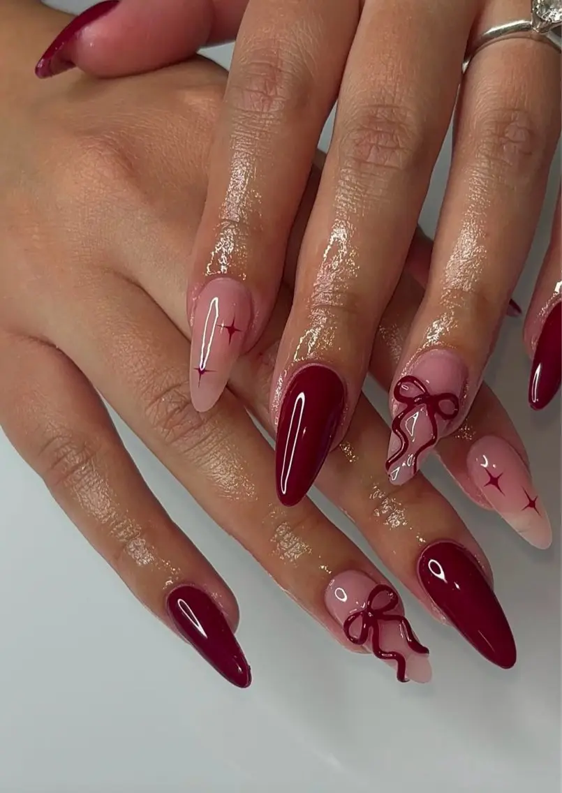 ネイル グラデーション キラキラネイル ワンカラーネイル 冬ネイル Jenn Nail Salonのネイルデザイン