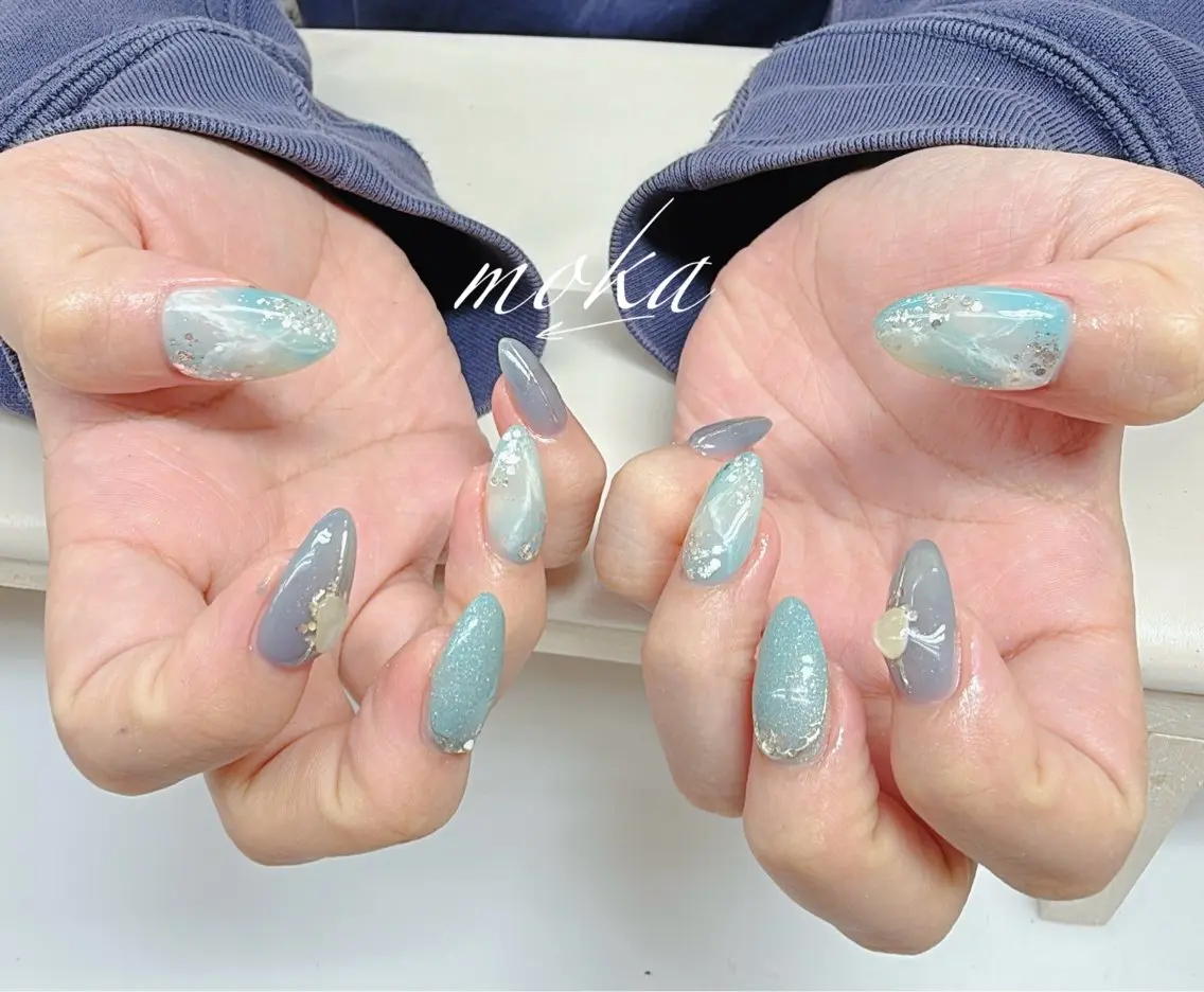 ネイル ハンドネイル ハンドケア 胡蝶蘭レディースサロ ンNailMOKAのネイルデザイン