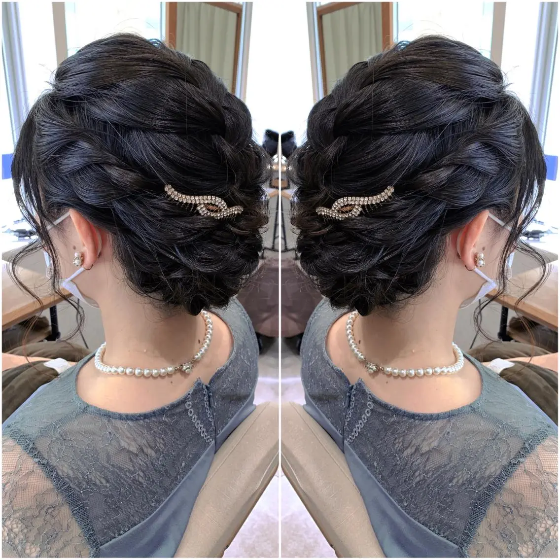 セミロング ヘアアレンジ ヘアセット 韓国hair🦋 Nanaのヘアスタイル
