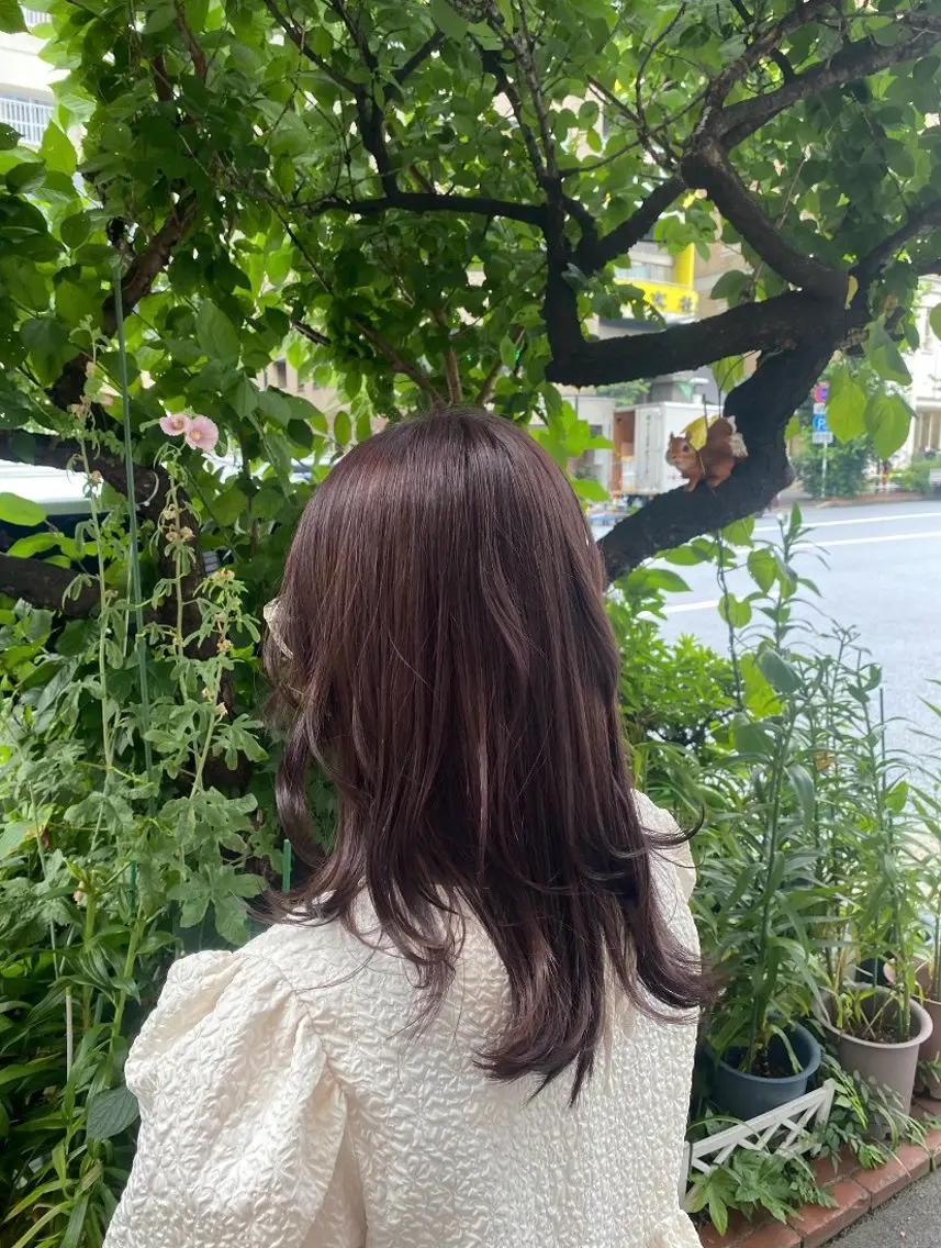 セミロング アッシュ ヘアカラー 20代〜40代 大塚🌱松原大将のヘアスタイル