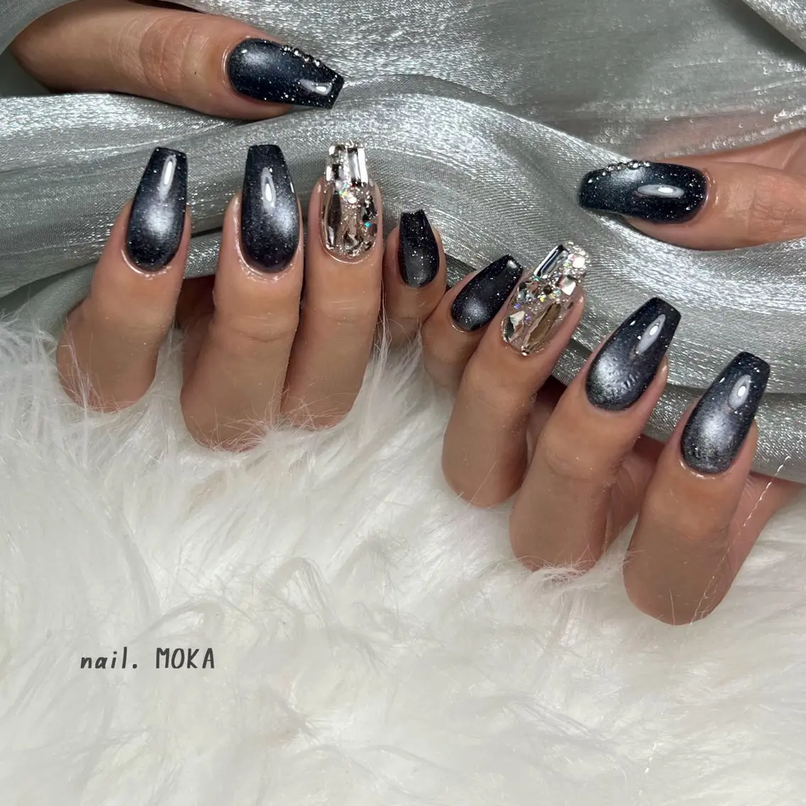 ネイル ロングネイル ハンドネイル nail. MOKAのネイルデザイン