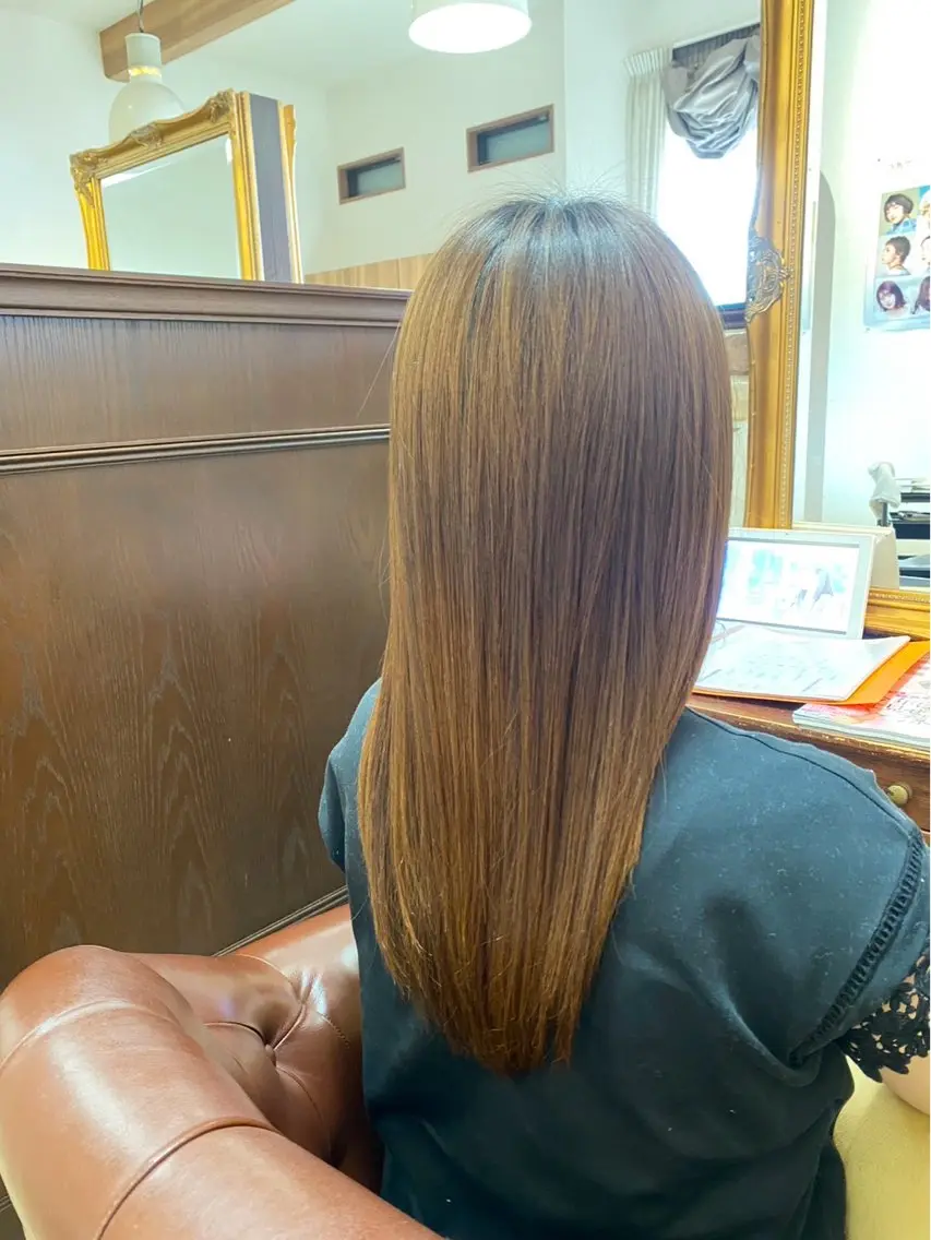 ロング 安中 莉椰のヘアスタイル