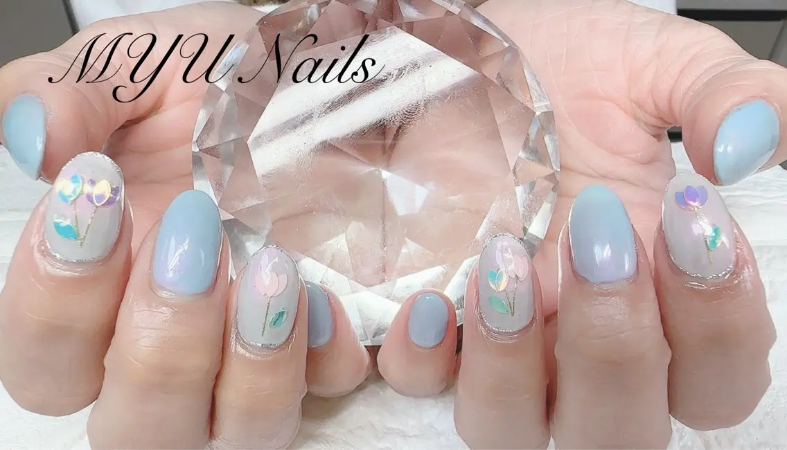 ネイル ジェルネイル 持ち込み ニュアンスネイル ワンカラーネイル パラジェル ニュアンスネイル🌈 MYU Nailsのネイルデザイン