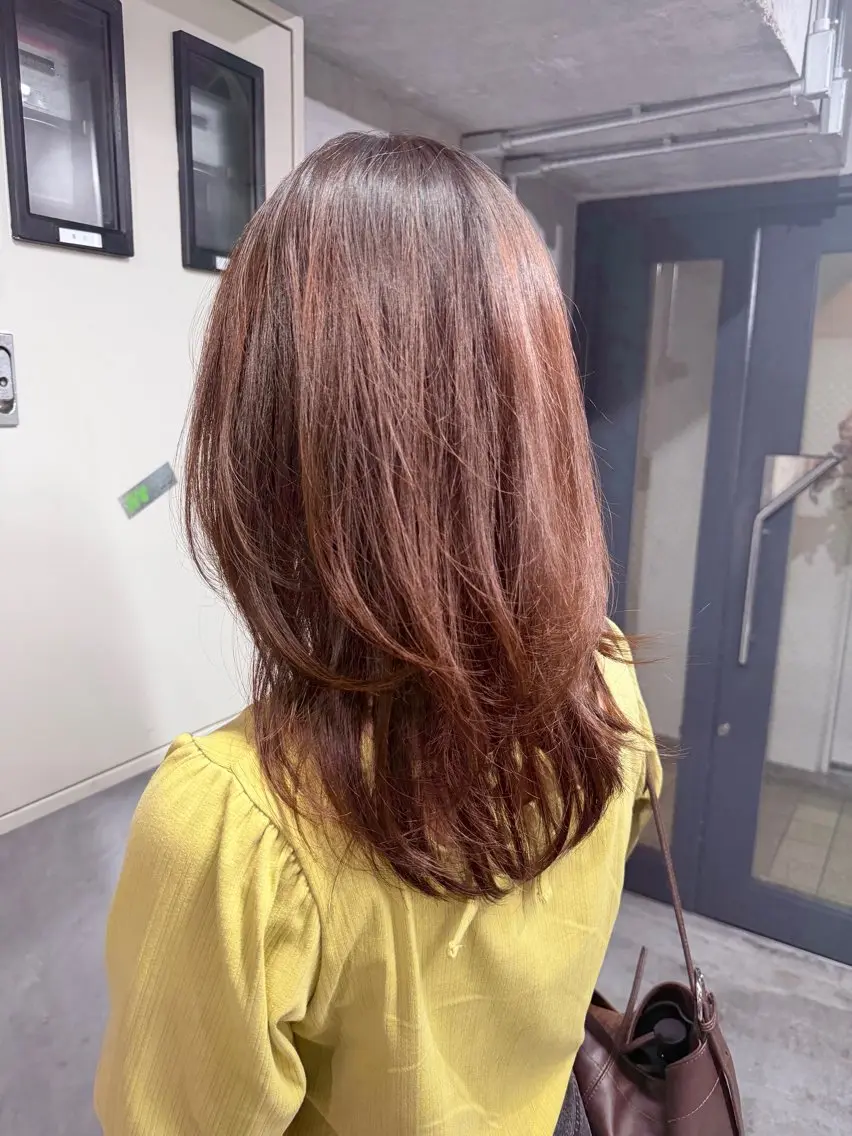 ミディアム レイヤーカット 大西 翔のヘアスタイル