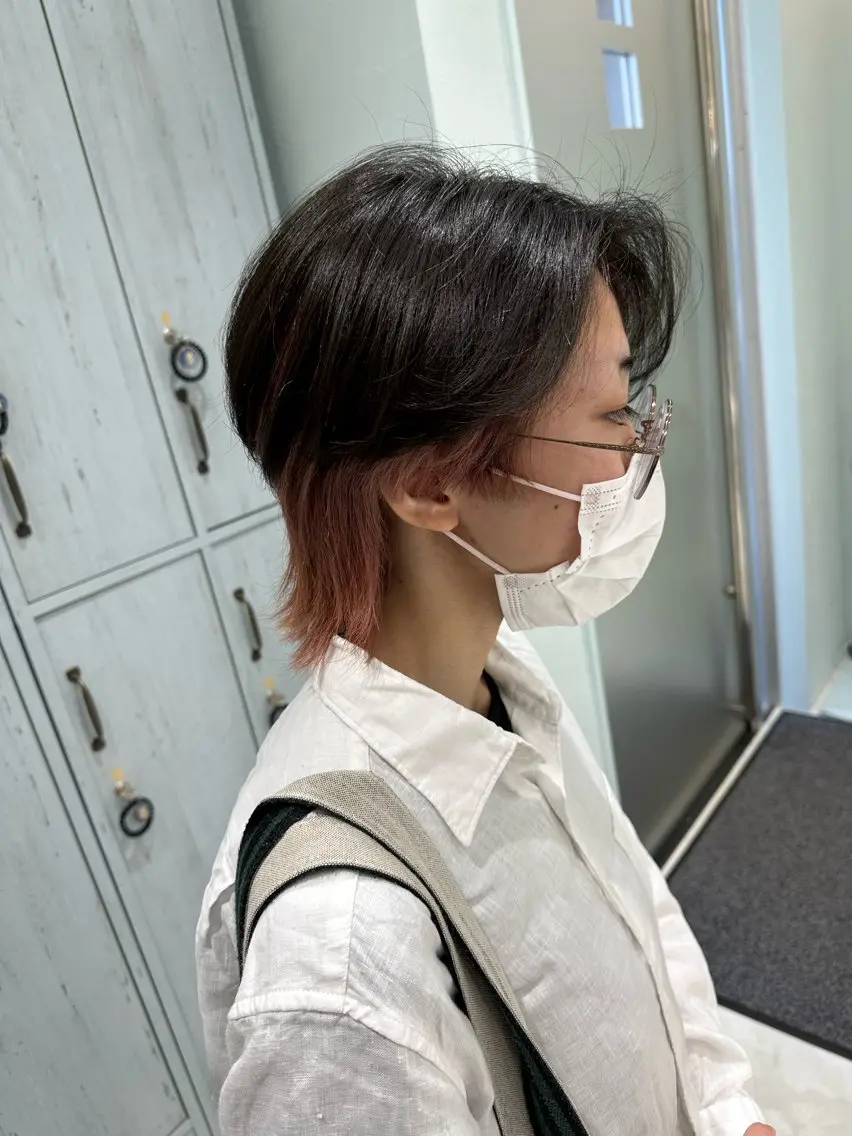 ミディアム カラー ヘアカラー トリートメント 中川 茜里のヘアスタイル