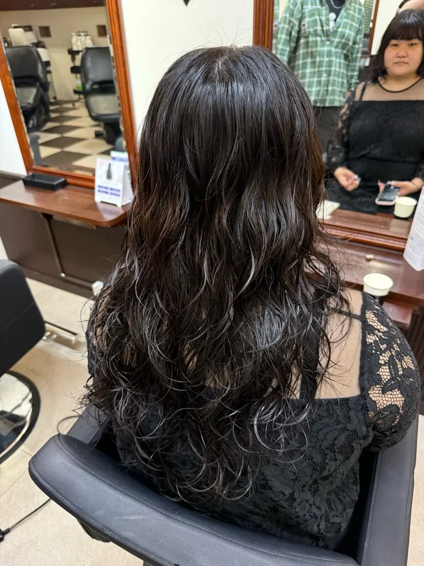 ロング パーマ 宮嶋 蓮のヘアスタイル