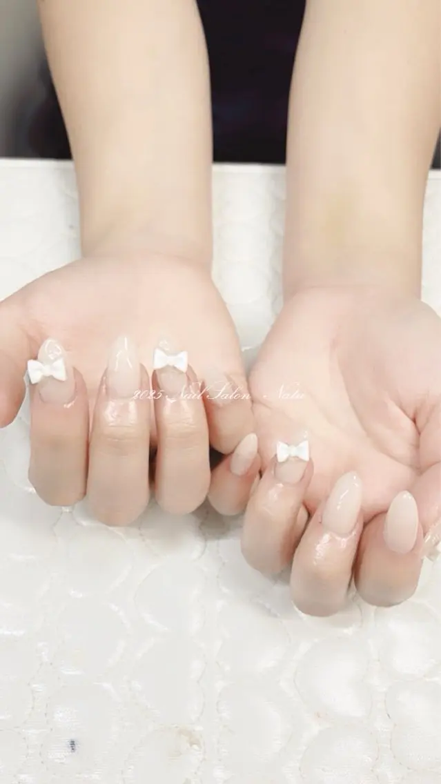 ネイル 長さ出し ショートネイル nailsalon Natuのネイルデザイン