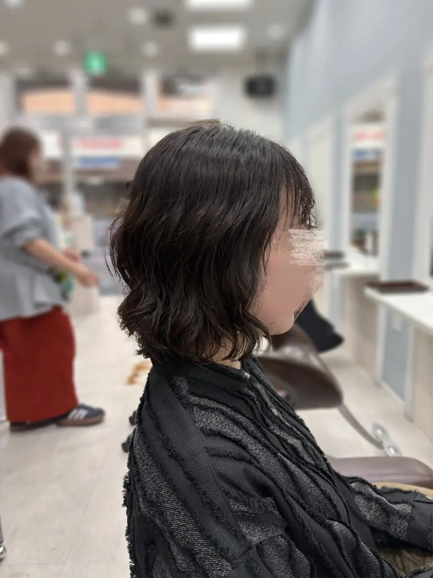 ミディアム パーマ ミディアムパーマ ️🫧押上️🫧はな 🫧まとまるショートのヘアスタイル