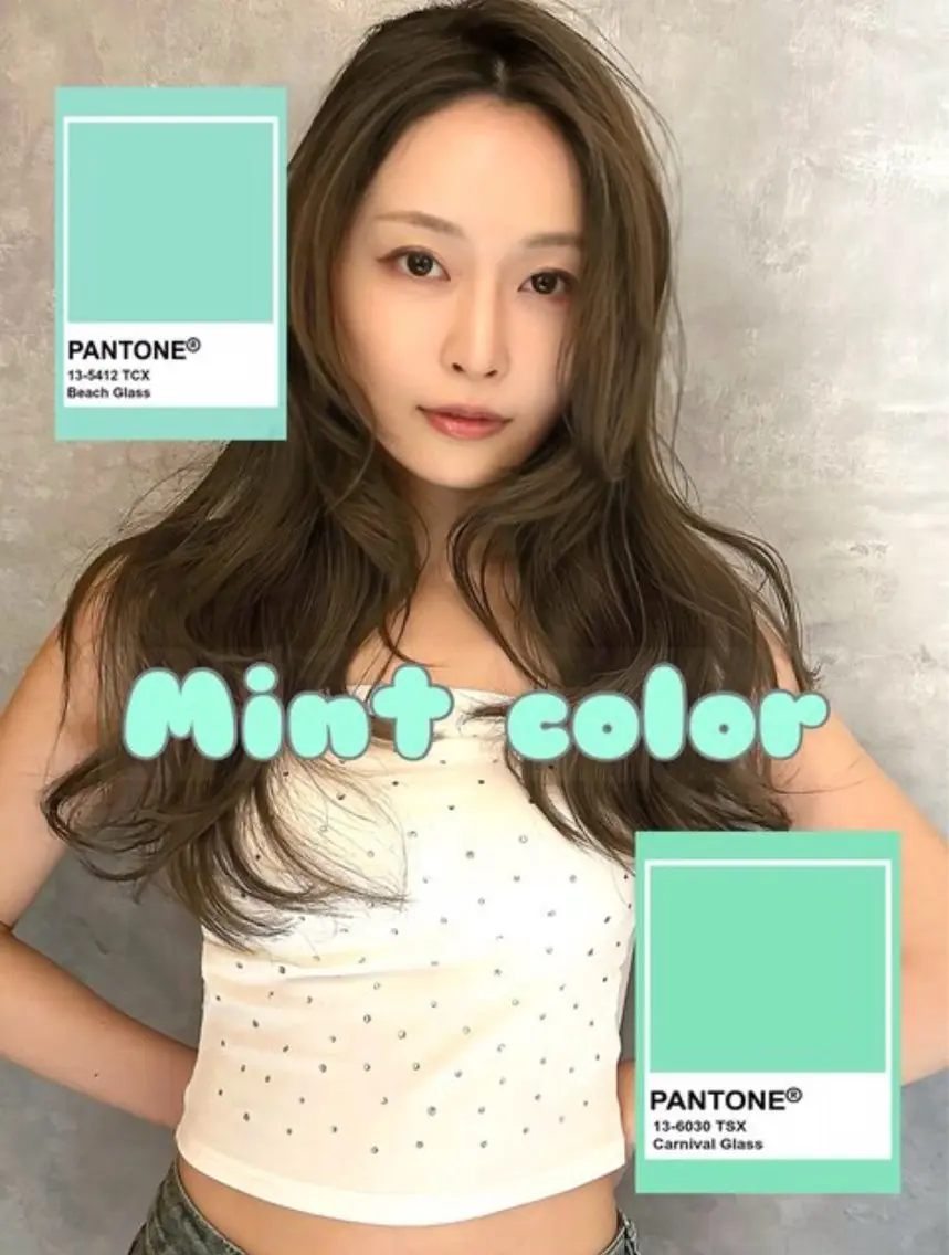 【ブリーチなしで赤み0に】🍀ミントカラー🍀の写真