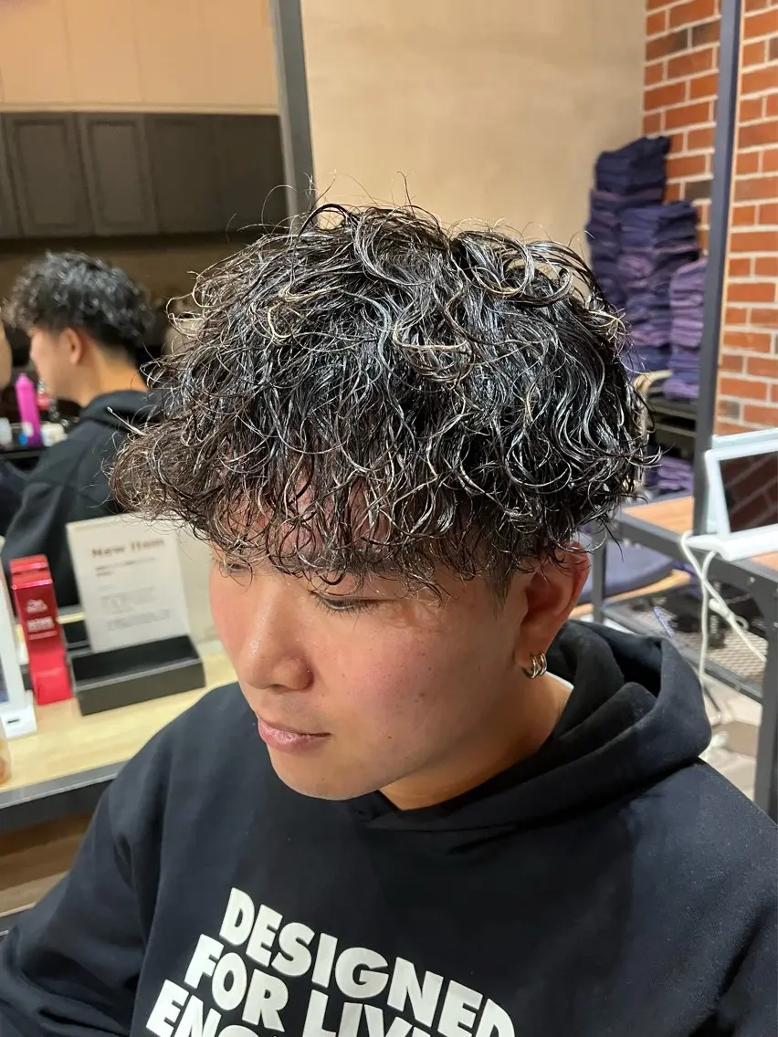 ショート パーマ メンズ 梅田/メンズ専門 /加地光尊のヘアスタイル