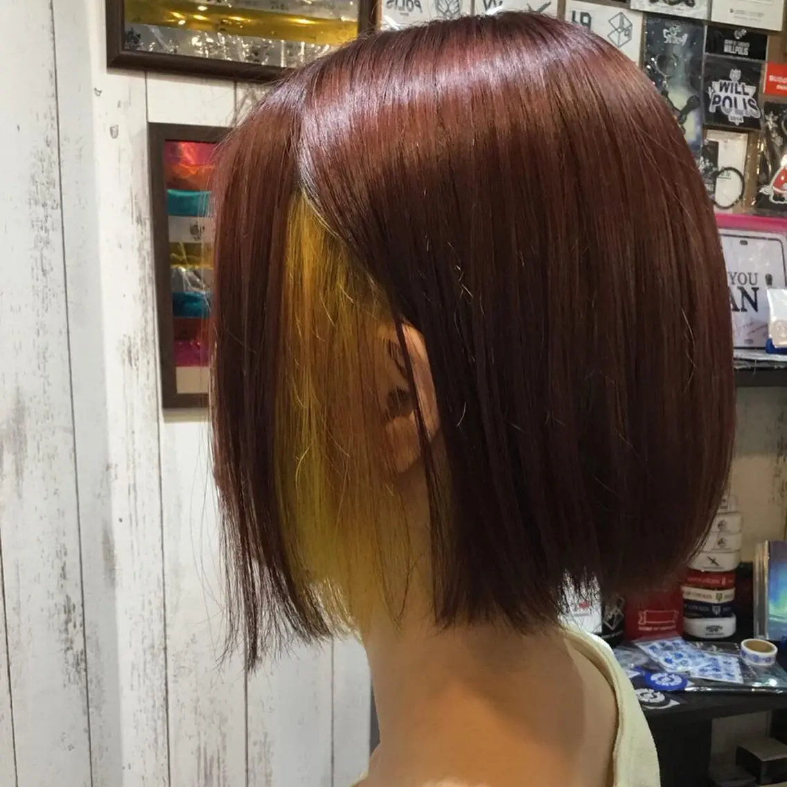 ミディアム カラー embrace エンブレイスのヘアスタイル