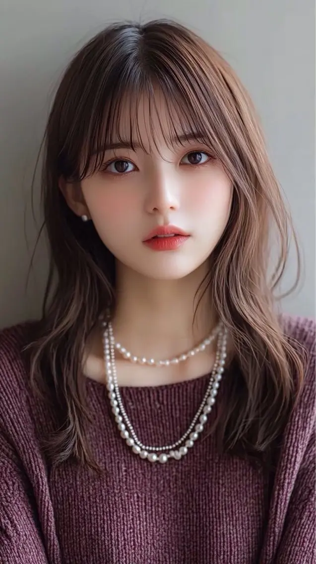 ミディアム カラー カット ヘアカラー MODE K’s西宮 JR西宮のヘアスタイル