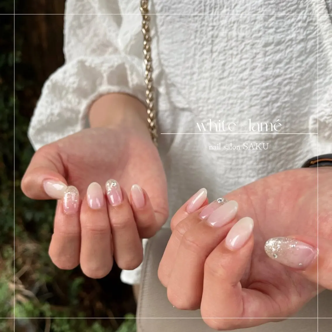 ネイル ニュアンスネイル シンプルネイル SAKU nail 作島茜のネイルデザイン
