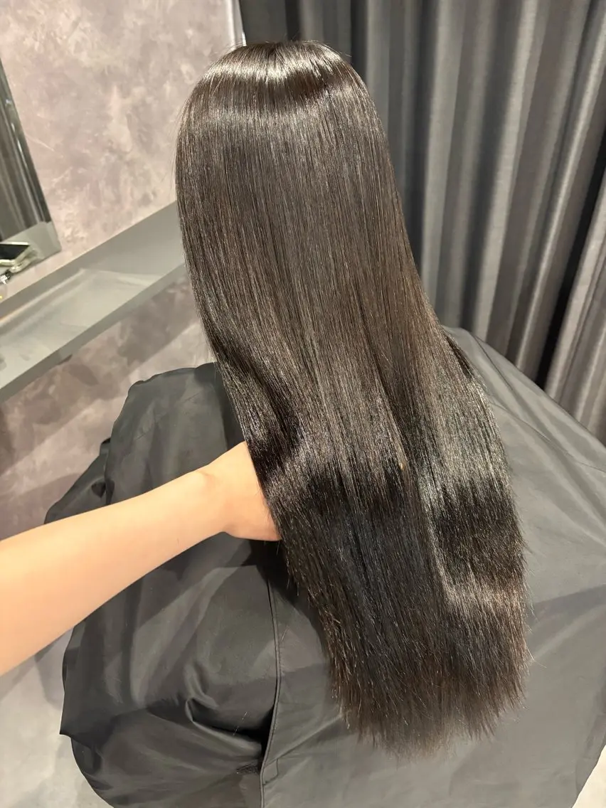 ロング トリートメント 酸性ストレート 縮毛矯正 トリートメント nameless miichiのヘアスタイル