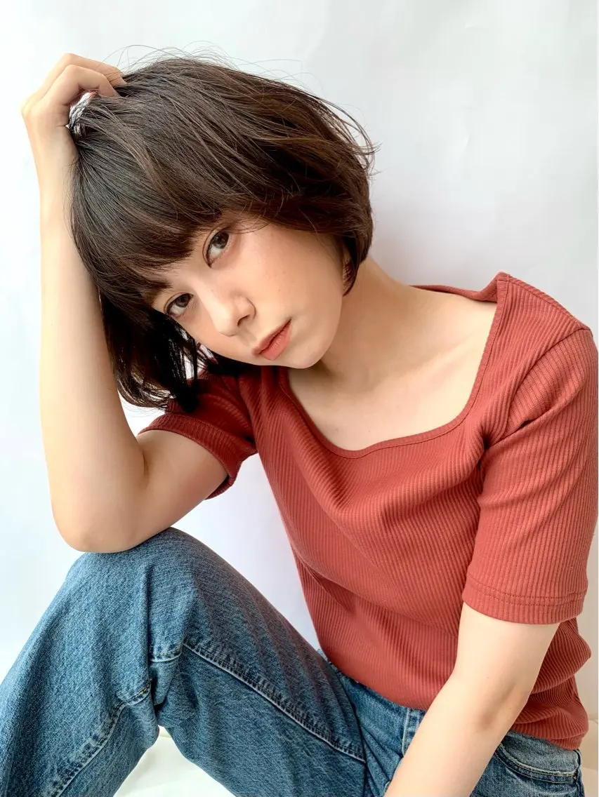 ショート カラー カット 奈良 優輝のヘアスタイル