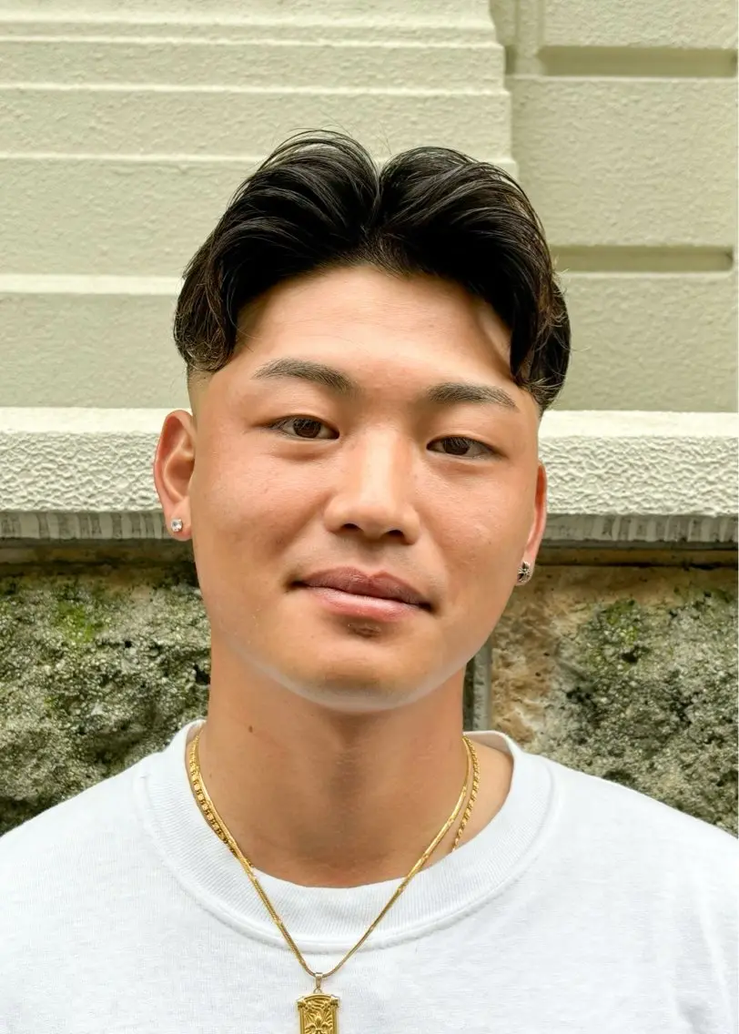 ショート パーマ メンズ メンズパーマ ニュアンスパーマ カット パーマ 三宮メンズカット ヨシイッキのヘアスタイル