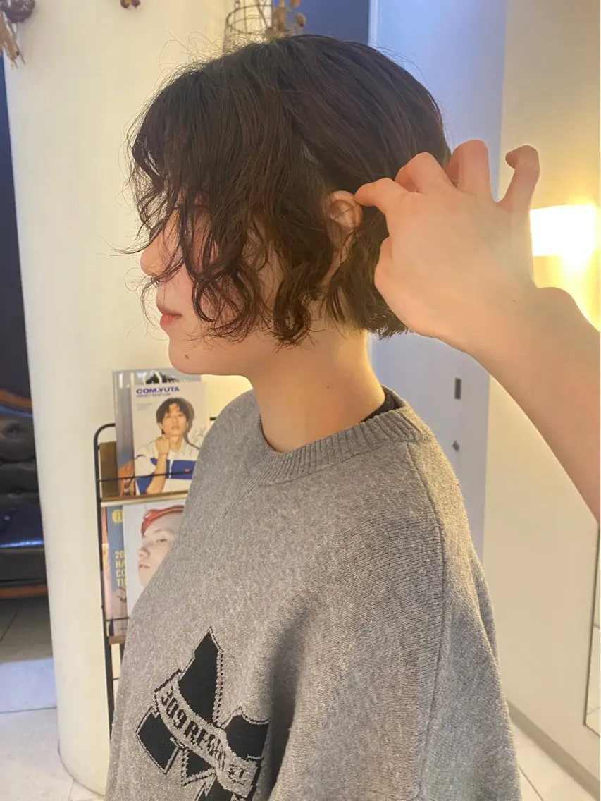 ショート カラー カット パーマ mai / linoah˚✧のヘアスタイル