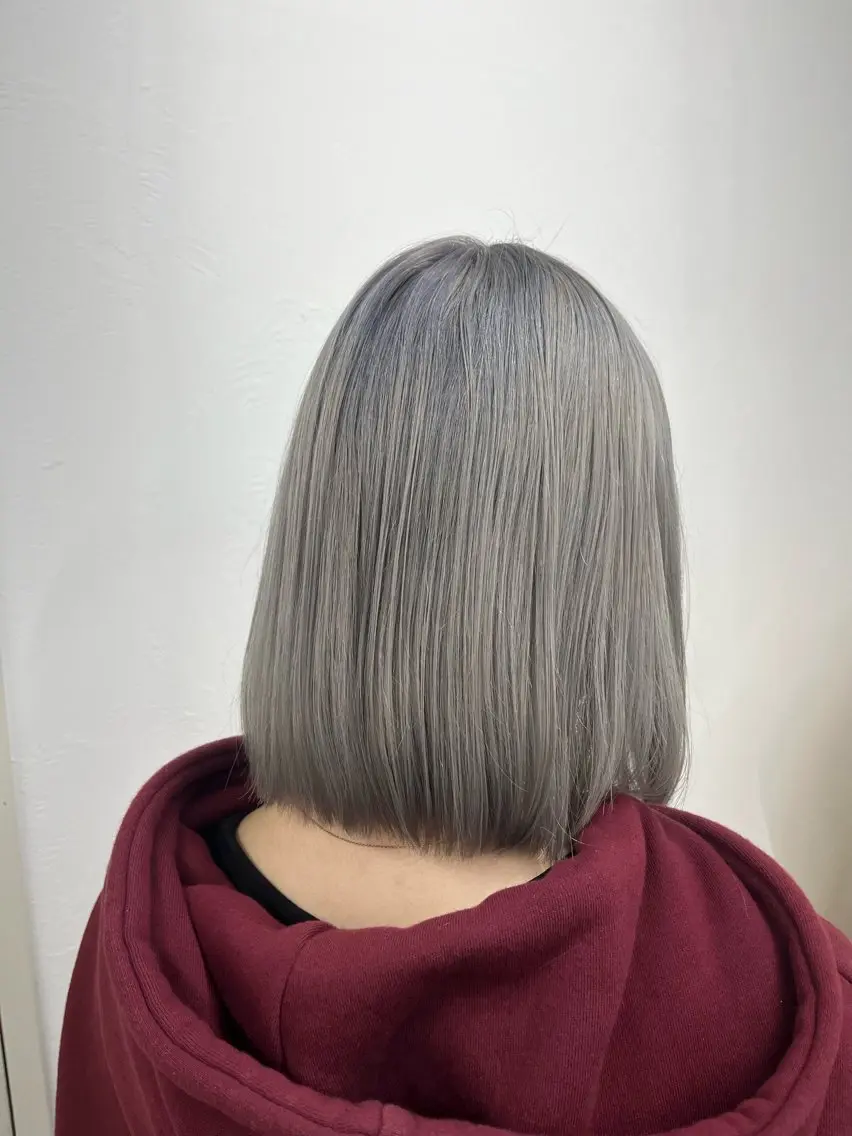 ミディアム ヘアカラー 唐澤 心菜のヘアスタイル