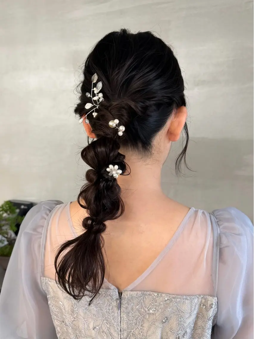 ヘアアレンジ 結婚式・ブライダル ヘアセット いとう まいこのヘアスタイル